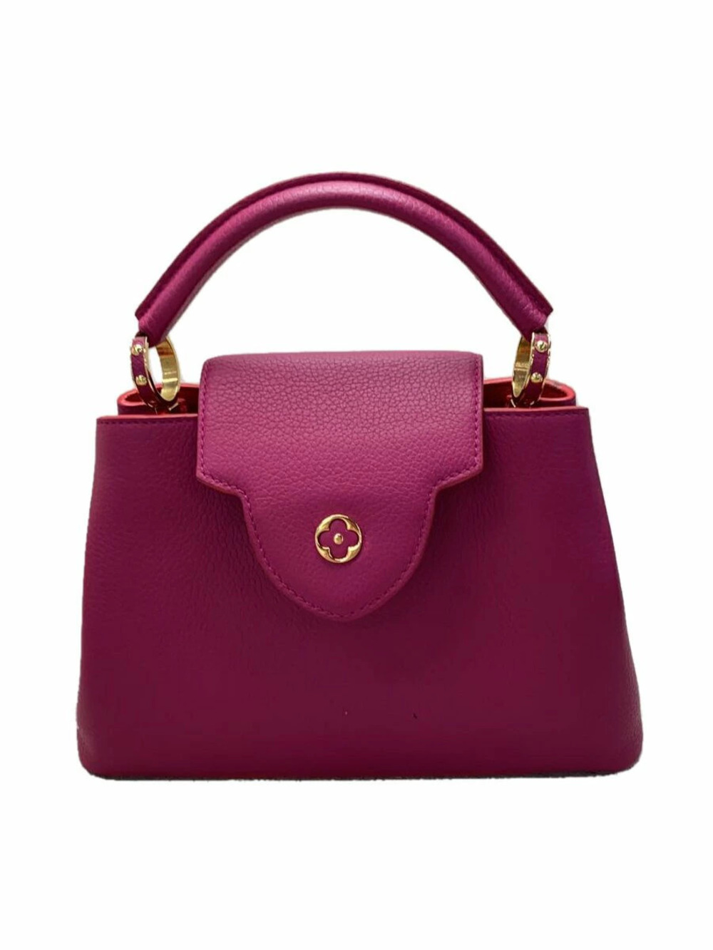 LOUIS VUITTON Capucines Parnassa Pink Leather Bag